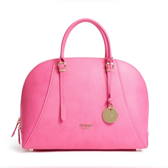 GUESS Leather Lady Luxe Dome Satchel - Picture 7 of 7